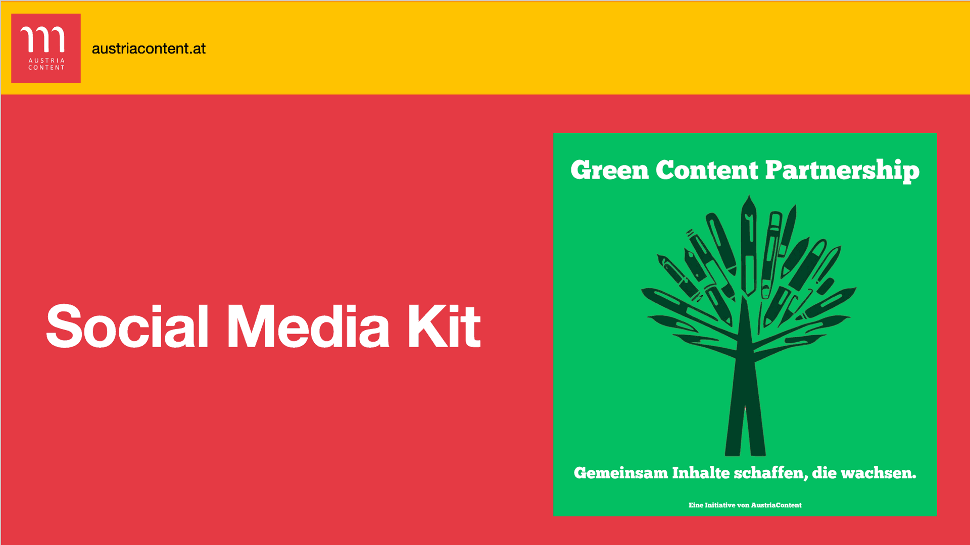 Social Media Kit Green Content Partnership