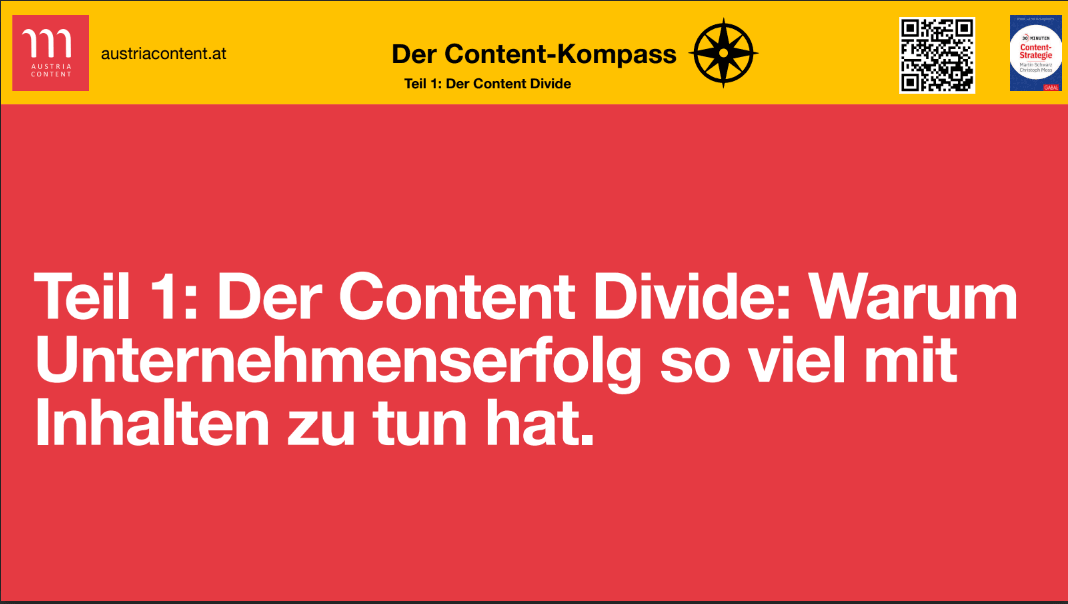 Content-Kompass: Warum Unternehmenserfolg mit Inhalten zu tun hat.