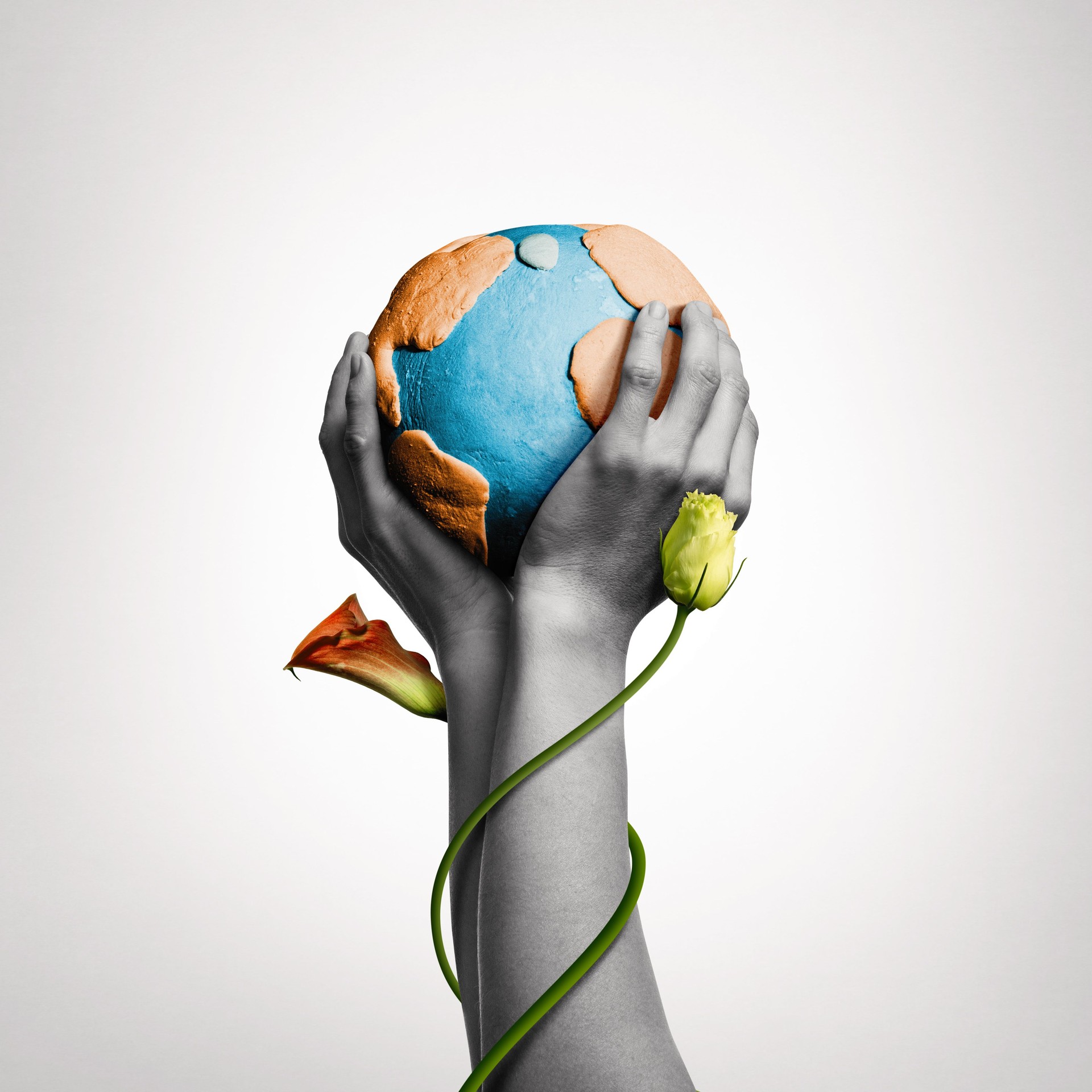 Rette unseren Planeten. Begriff.